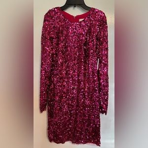 Rachel Parcell Hot Pink Sequin Bodycon Mini Dress